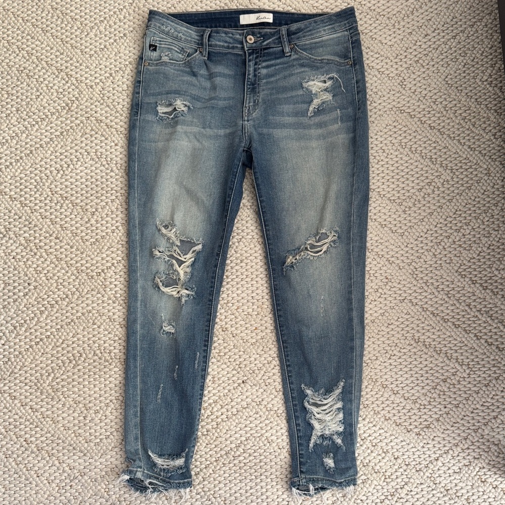 KanCan Distressed Blue Skinny Jeans